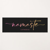 Namaste Script Writing Gradient Custom Exercise Yogamatte (Vorderseite (Horizontal))