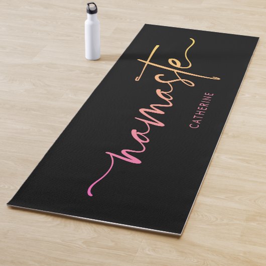 Namaste Script Writing Gradient Custom Exercise Yogamatte (Beispiel)