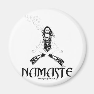 Namaste Scuba Yoga Magnet