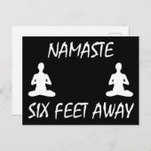 Namaste sechs Meter entfernt Postkarte (Vorne/Hinten)