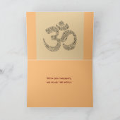 Namaste Segen Faltes Grußkarte Karte (Innenseite)