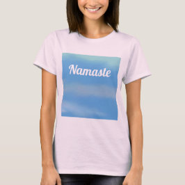 Namaste Serene sky White T - Shirt