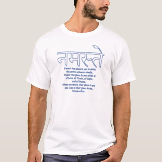 namaste sind wir ein T-Shirt (Vorderseite)