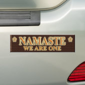 NAMASTE SIND WIR EINS AUTOAUFKLEBER (Auf Auto)