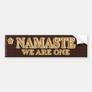 NAMASTE SIND WIR EINS AUTOAUFKLEBER