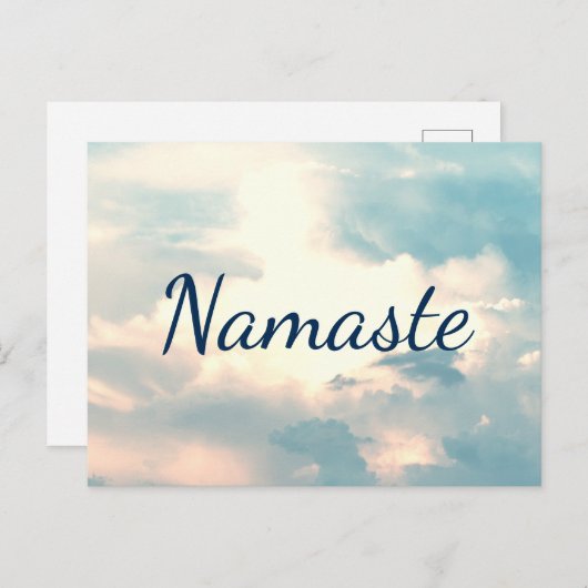 Namaste Sky Scene Postkarte (Vorne/Hinten)