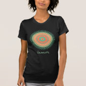 namaste Slogan mit mandala design minze indische T-Shirt (Vorderseite)