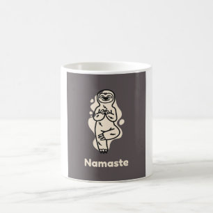 Namaste Sloth Yoga und Meditation mit Süße Tier Kaffeetasse