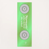 Namaste Sober Driving Green Yogamatte (Vorderseite)