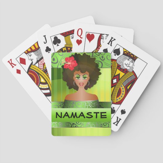 Namaste spielende Karten Spielkarten (Rückseite)