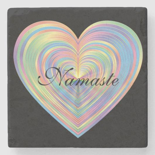 Namaste Steinuntersetzer (Vorderseite)