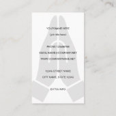 Namasté stellt Logo-Visitenkartenvorlage zusammen Visitenkarte (Rückseite)