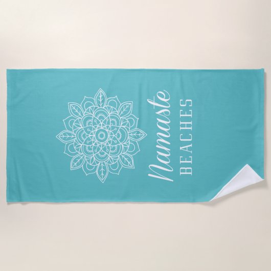 Namaste Strände Strandtuch (Vorderseite)