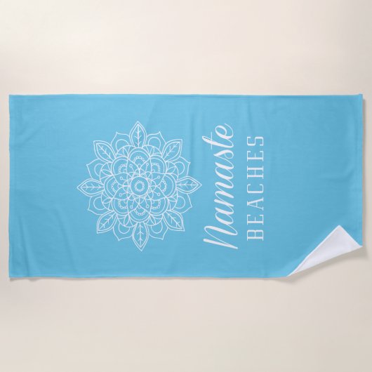 Namaste Strände Strandtuch (Vorderseite)