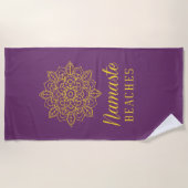 Namaste Strände Strandtuch (Vorderseite)