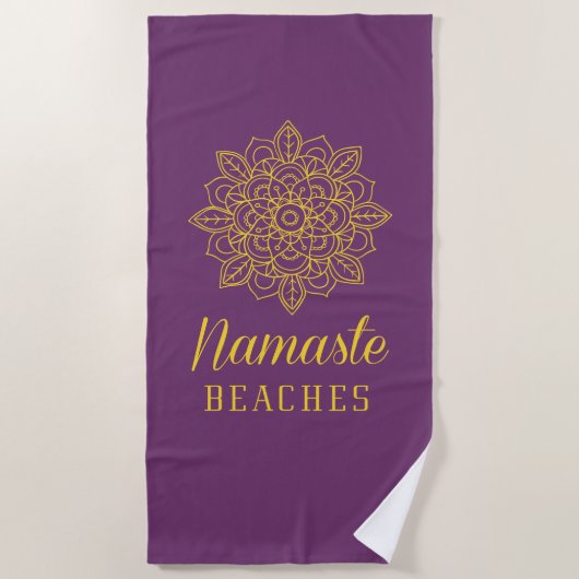 Namaste Strände Strandtuch (Vorderseite)