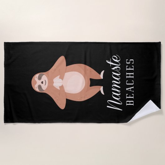 Namaste Strände Strandtuch (Vorderseite)