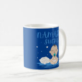 NAMASTE SUCKA lustiges Baby Yoga Zen Master Kaffeetasse (VorderseiteRechts)