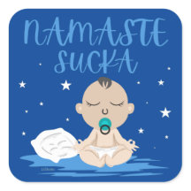 NAMASTE SUCKA lustiges Baby Yoga Zen Master
