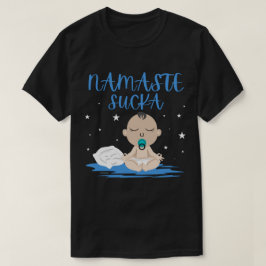 NAMASTE SUCKA lustiges Baby Yoga Zen Master T-Shirt