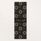 Namaste Sun Moon Stars Boho Celestial Yogamatte (Rückseite)