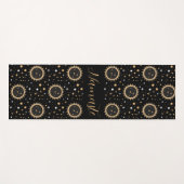 Namaste Sun Moon Stars Boho Celestial Yogamatte (Vorderseite (Horizontal))
