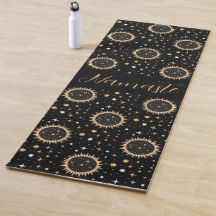 Namaste Sun Moon Stars Boho Celestial Yogamatte