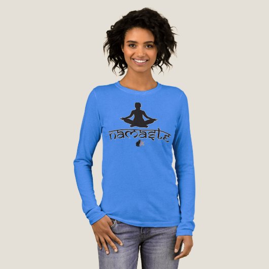 Namaste-T-Shirt Tri-Blend Shirt (Volle Vorderseite)