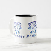 Namaste Tasse - Friedliches Minimalistisches Yoga- (Vorderseite Links)