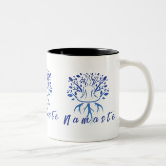 Namaste Tasse - Friedliches Minimalistisches Yoga-