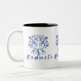 Namaste Tasse - Friedliches Minimalistisches Yoga-