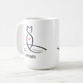 Namaste - Text im Sanskrit-Stil. Kaffeetasse (Vorderseite Links)