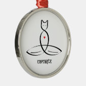 Namaste - Text im Sanskrit-Stil. Ornament Aus Metall (Rechts)