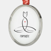 Namaste - Text im Sanskrit-Stil. Ornament Aus Metall (Links)