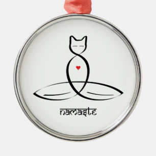 Namaste - Text im Sanskrit-Stil. Ornament Aus Metall