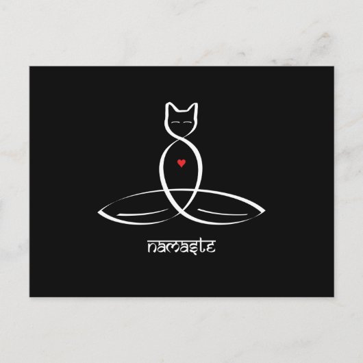 Namaste - Text im Sanskrit-Stil. Postkarte (Vorderseite)