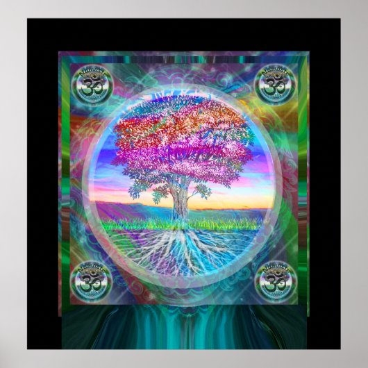 Namaste Tree of Life Poster (Vorne)
