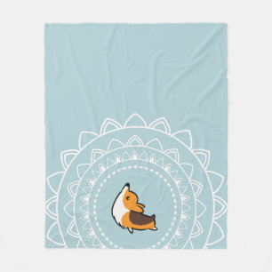 Namaste Tricolor Corgi-Fleecethrow-Decke Fleecedecke