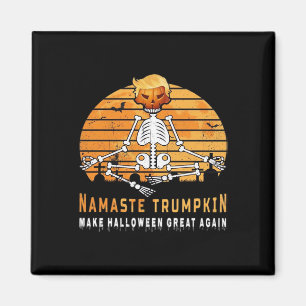 Namaste Trumpkin macht Halloween Great wieder Medi Magnet