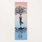 Namaste Typografie Custom Personalisiert Yoga Mat Yogamatte (Vorderseite)