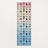 Namaste Typografie Custom Personalisiert Yoga Mat Yogamatte (Rückseite)