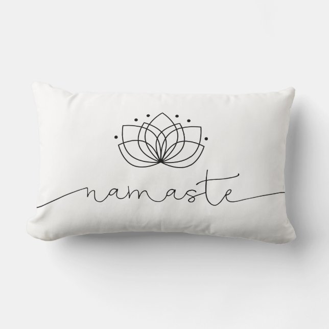 Namaste Typografie Lendenkissen (Vorderseite)