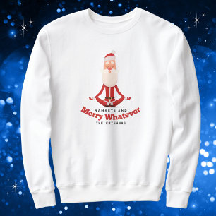 Namaste und Merry Was Funny Yoga Weihnachten Sweatshirt