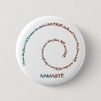 Namaste und seine Bedeutung Button