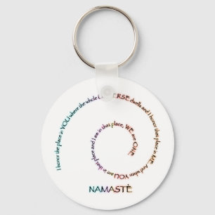Namaste und seine Bedeutung Schlüsselanhänger