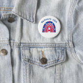 Namaste USA Patriotic Rainbow Button (Beispiel)