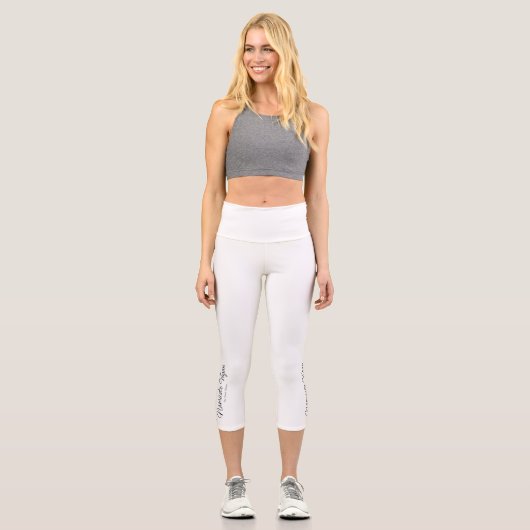 Namaste Vegan Yoga Pants Capri Leggings (Vorderseite)