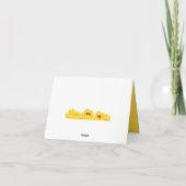 Namaste Vielen Dank Sunflowers Design Karte (Rückseite)