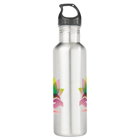 Namaste Wasserflasche Edelstahlflasche (Rückseite)