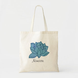 Namaste Watercolor-blauer Lotos-Yoga-Tasche Tragetasche